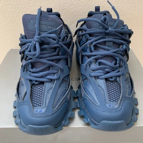 Balenciaga Track Sneakers Blue Pearl Sz 11 - Picture 5 of 16